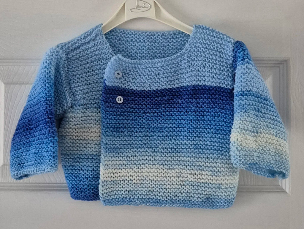 Baby boy striped knitted cardigan
