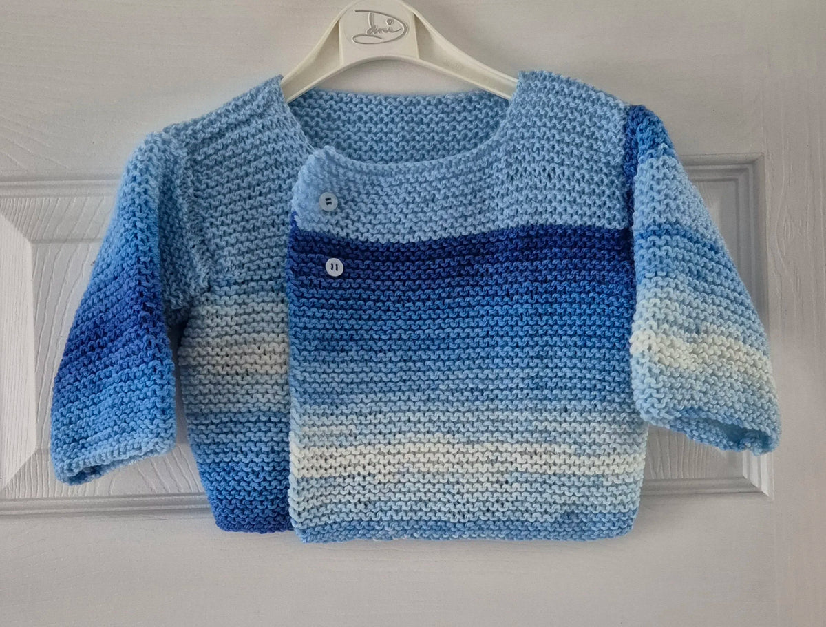 Baby boy striped knitted cardigan