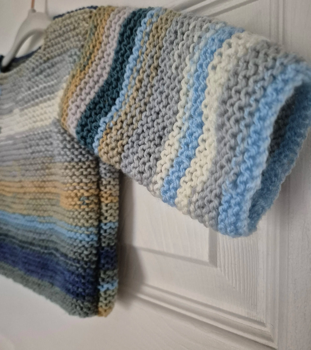 Baby boy wrap over cardigan