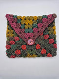 Crochet kindle sleeve, autumn colours