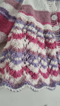 Candy Stripe Vintage baby girl cardigan
