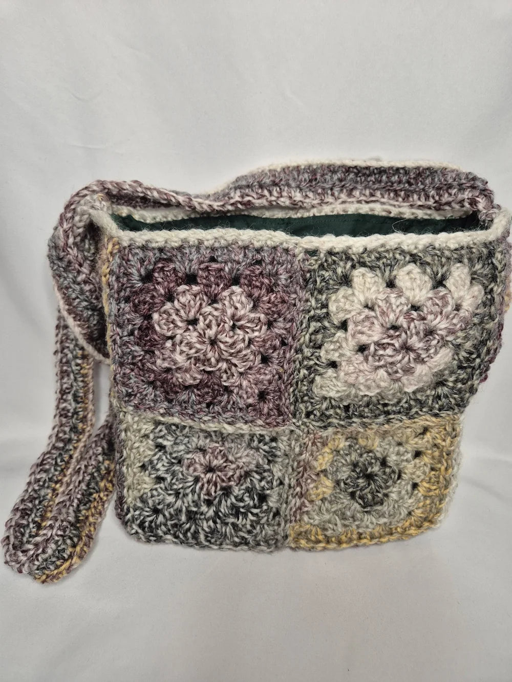 Handmade Crochet Tote Bag, Autumn range - Autumn colour scheme
