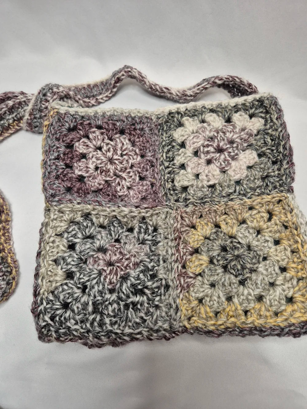 Handmade Crochet Tote Bag, Autumn range - Autumn colour scheme
