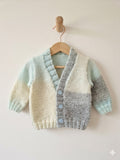 Hand knitted baby cardigan, 3 to 6 months - Christening gifts