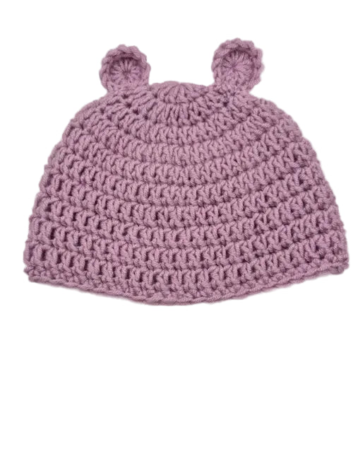 Crochet Teddy Bear Baby Beanie Hat