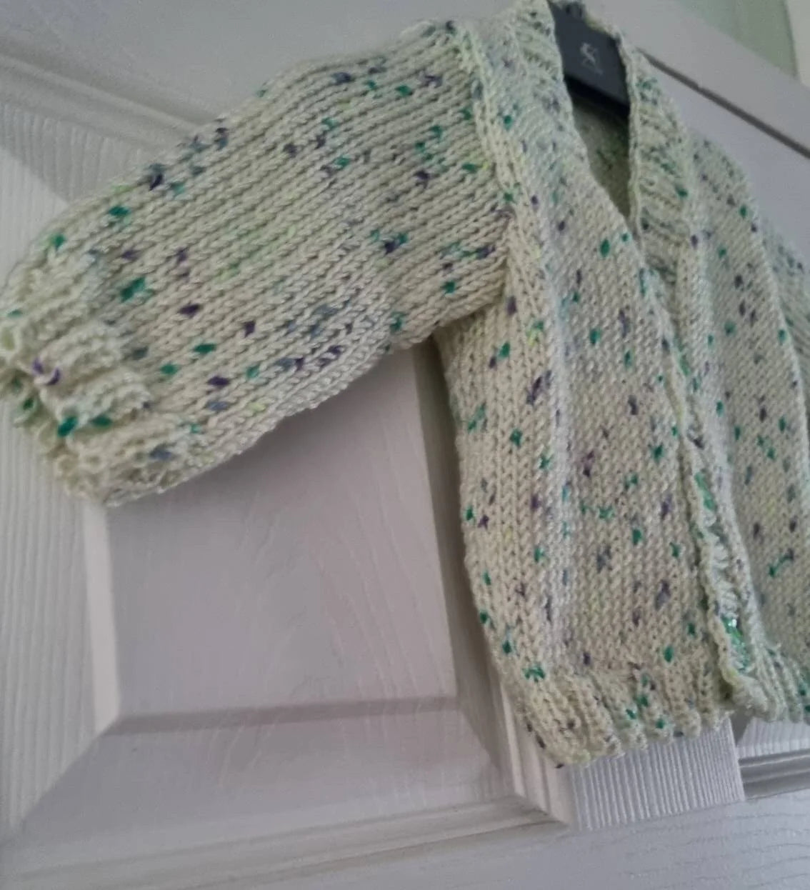 Hand knitted cardigan 0 to 6 months, Gender Neutral Gift