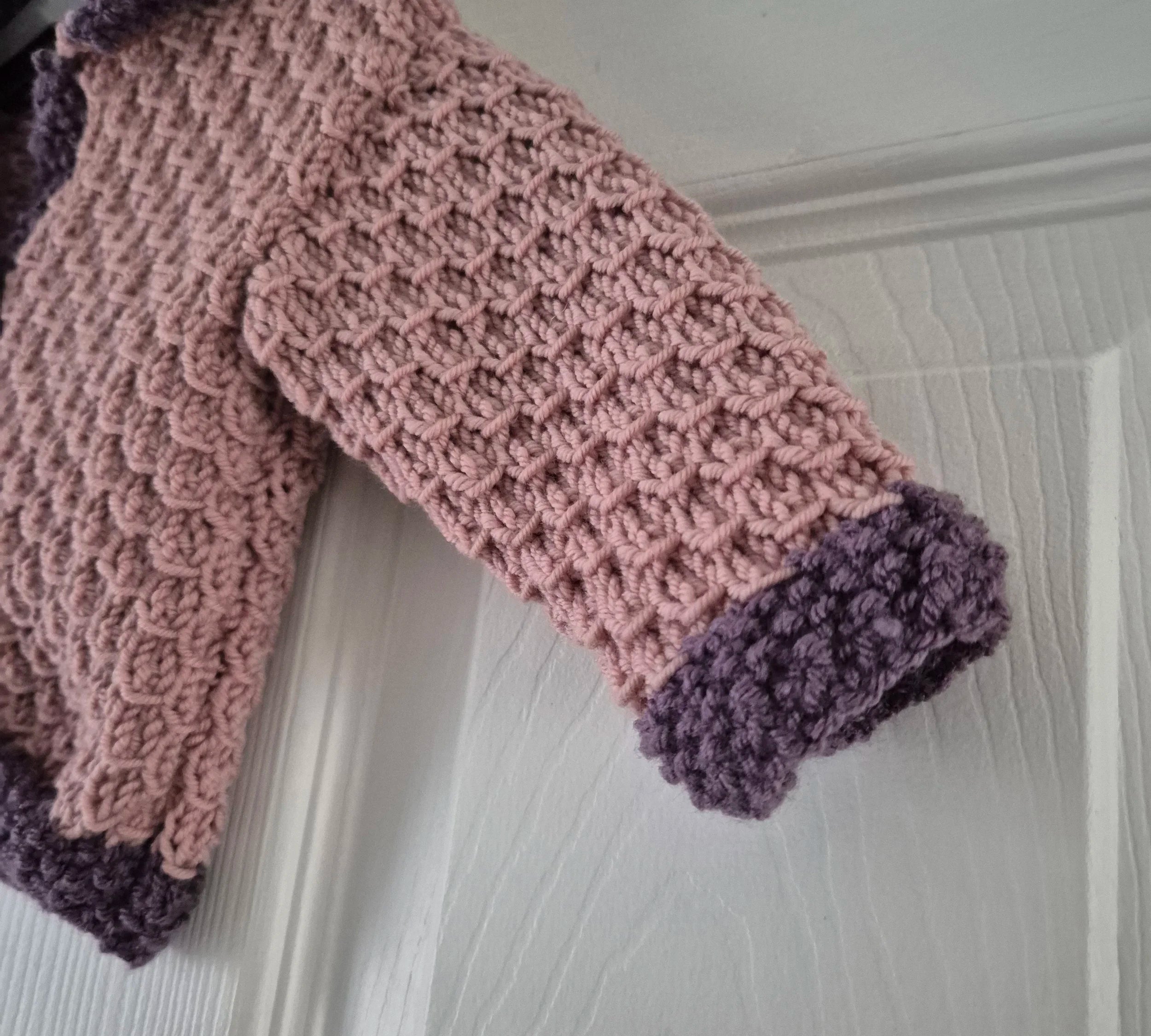Pink seashell cardigan 0 to 6 months