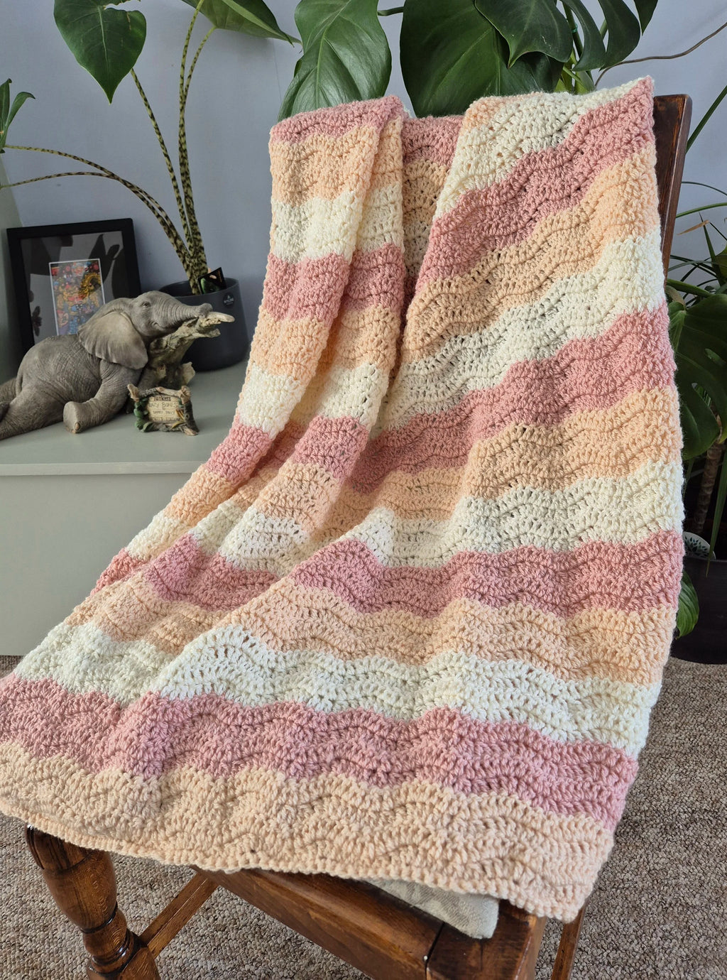 Buttermilk Crochet Baby Blanket