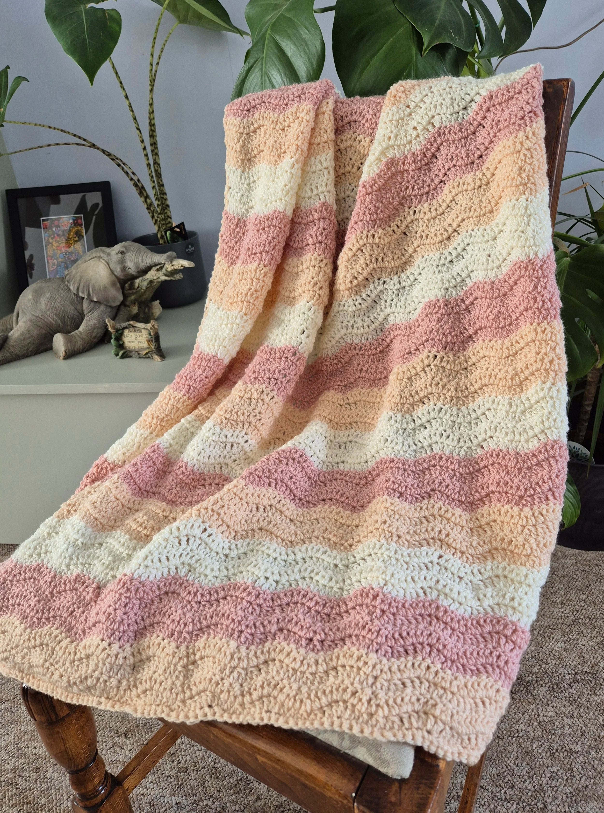 Buttermilk Crochet Baby Blanket
