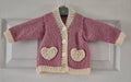 Love heart cardigan 0 to 3 months