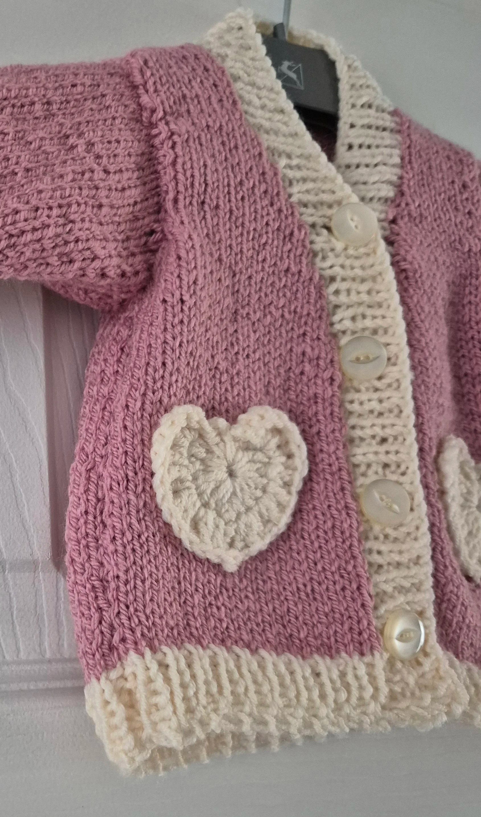 Love heart cardigan 0 to 3 months