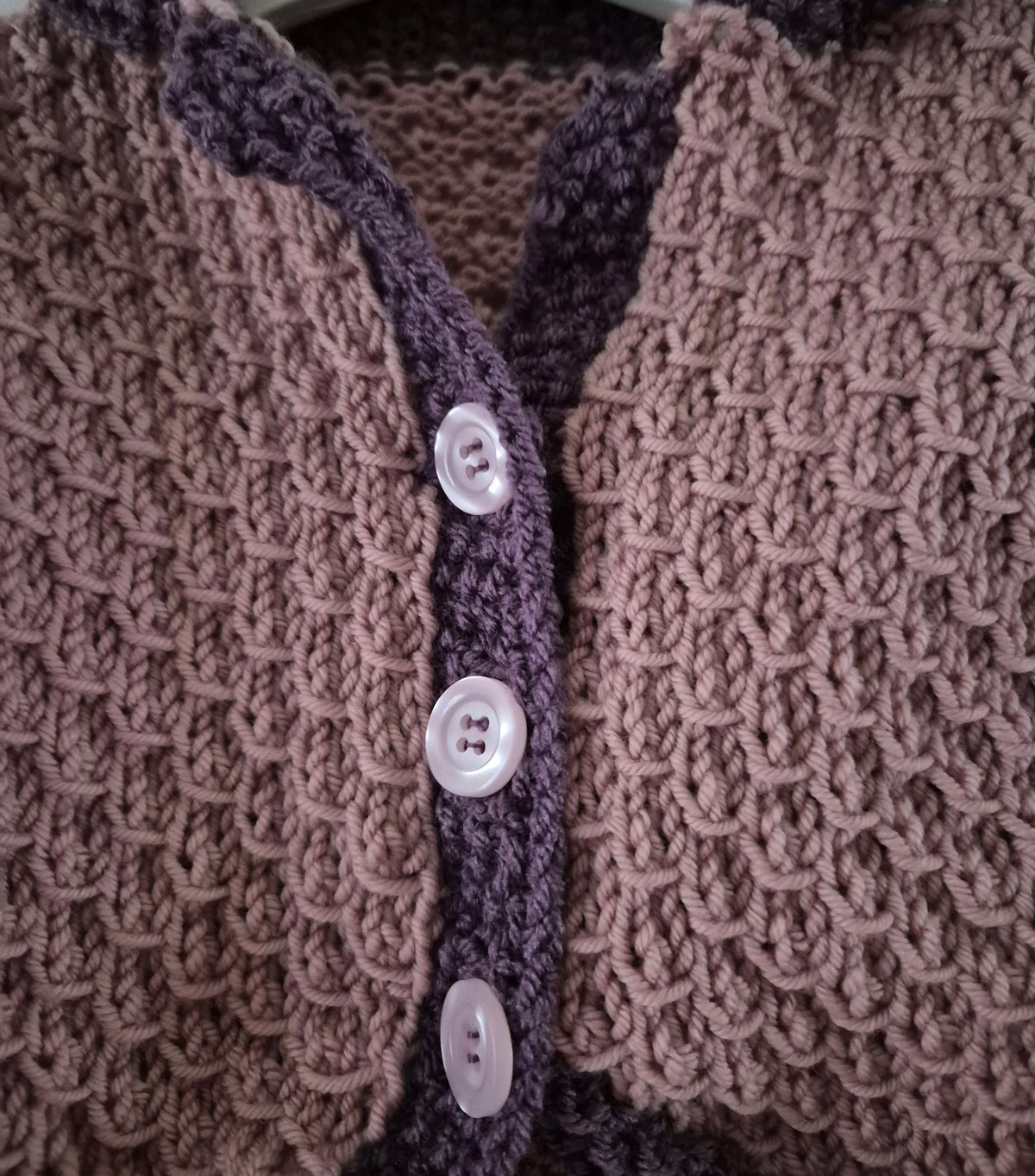 Pink seashell cardigan 0 to 6 months
