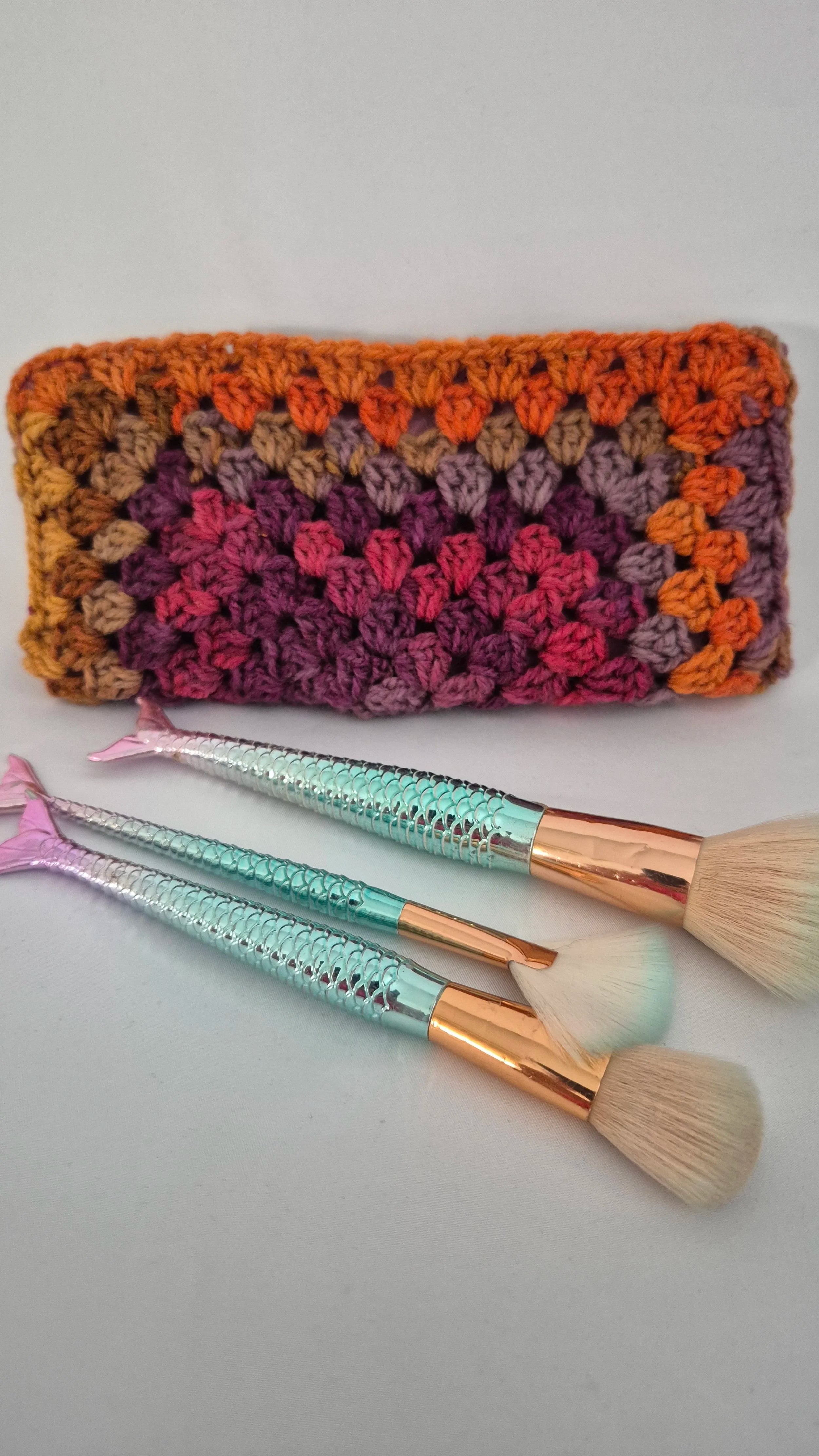 Handmade Crochet Make-Up Bag & Pencil Case | Multi-Purpose Pouch